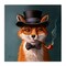 Stupell Industries Charming Dapper Fox Canvas, design by Lucia Heffernan